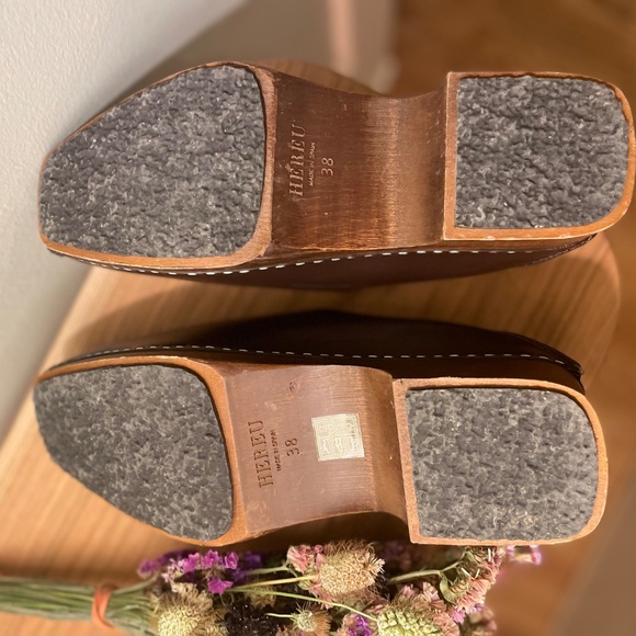 Hereu Leather Mules Size 38/ US 7-7.5 - Picture 4 of 5